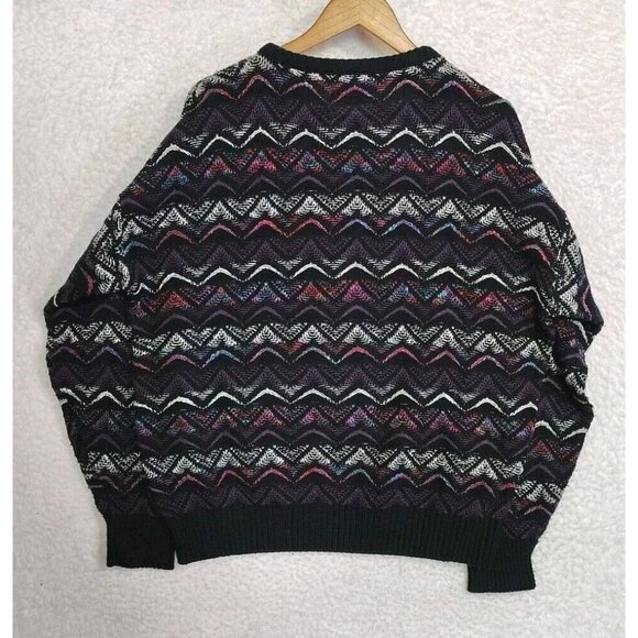 Vintage Private Club Men's Sweater 100% Acrylic Made In The USA Cosby - Picture 3 of 10